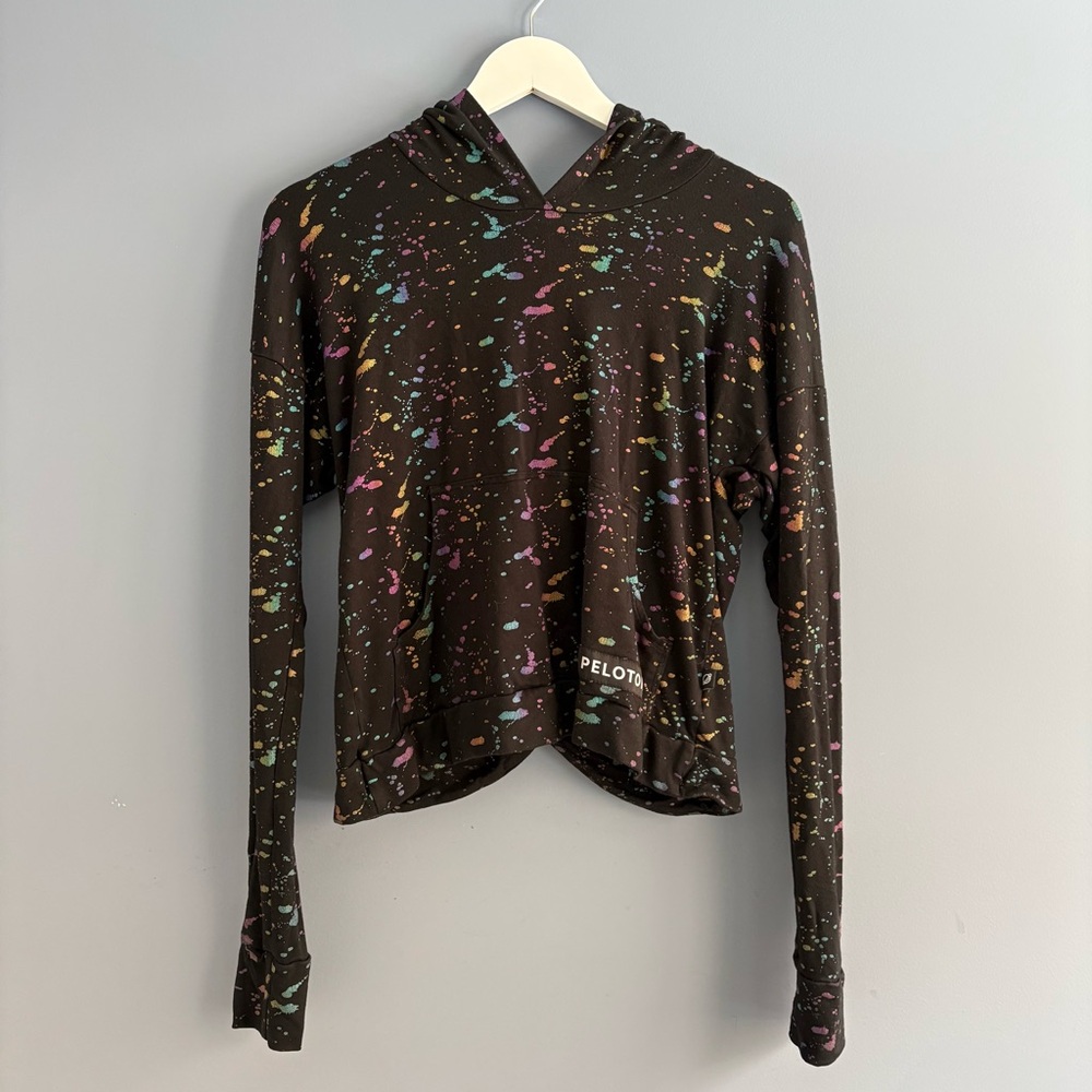 Terez Peloton Black Splatter Hoodie